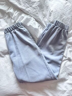 Brandy Melville Light Blue Sweatpants with Elastic Waist